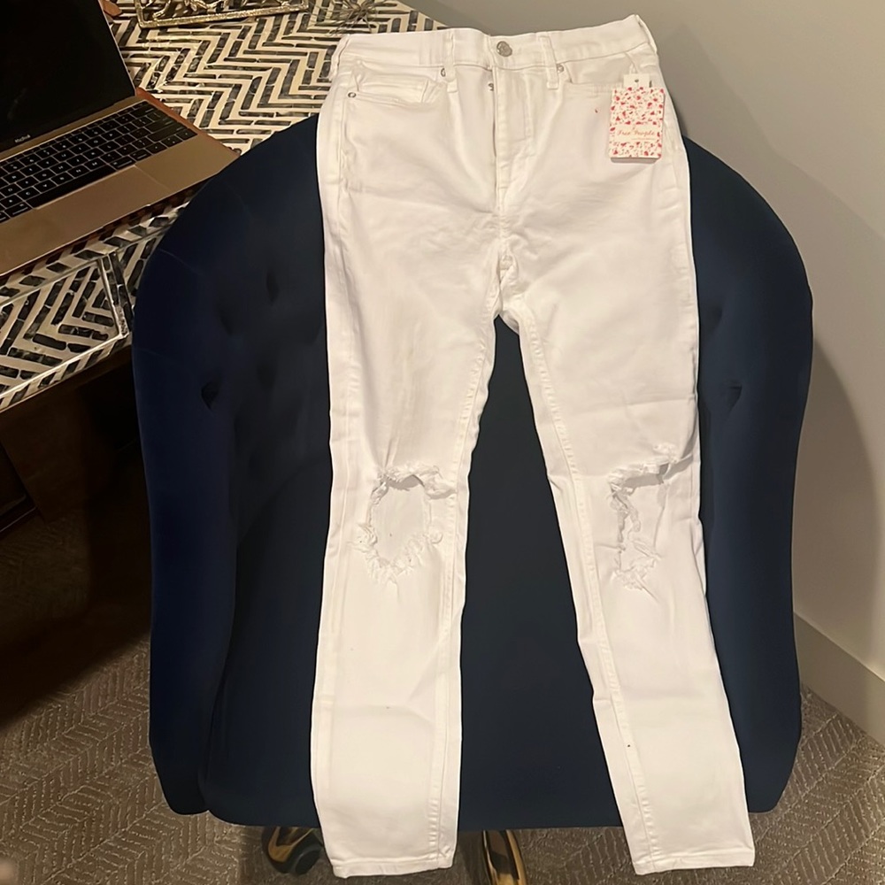 Free People NEW white jeans